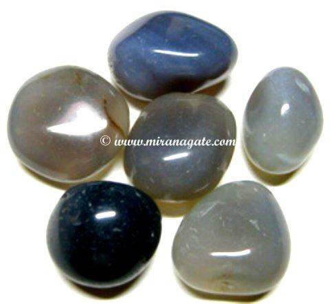 Manufacturers Exporters and Wholesale Suppliers of Gray Agate Tumbled Stone Khambhat Gujarat